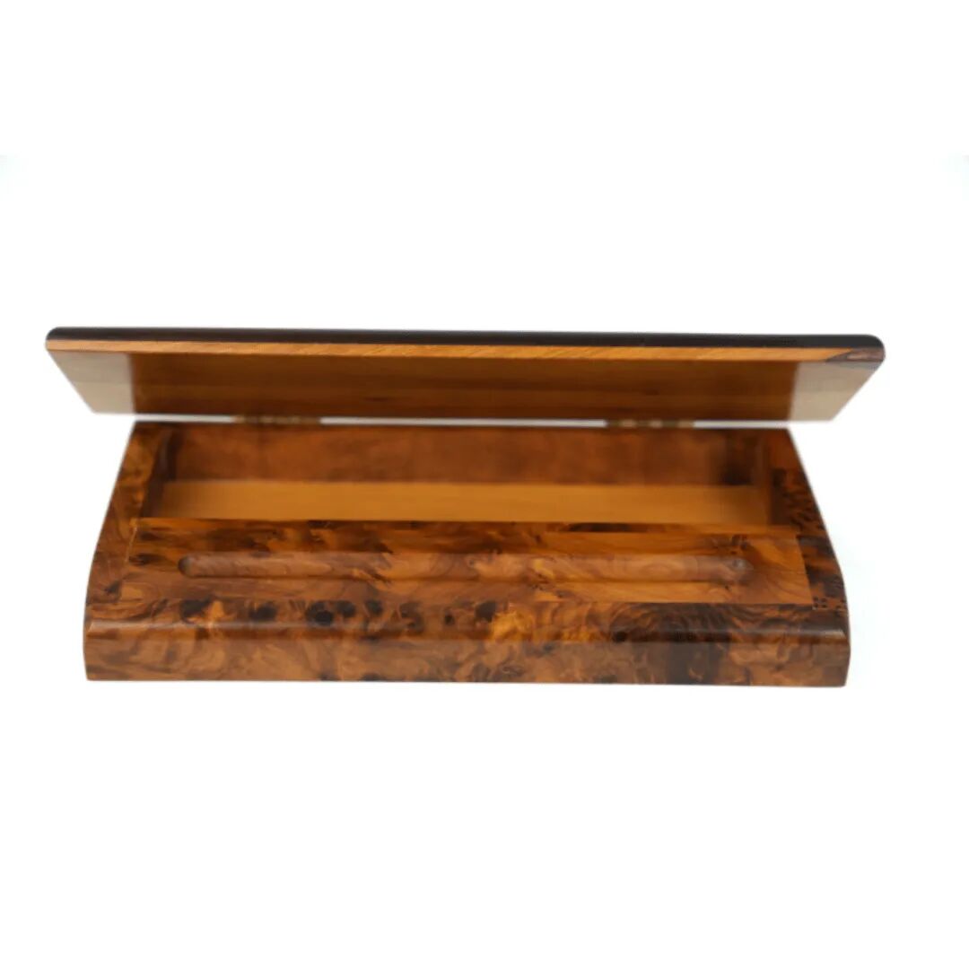 Organisateur De Bureau En Loupe De Thuya, Élégant Et Pratique. thumbnail 5