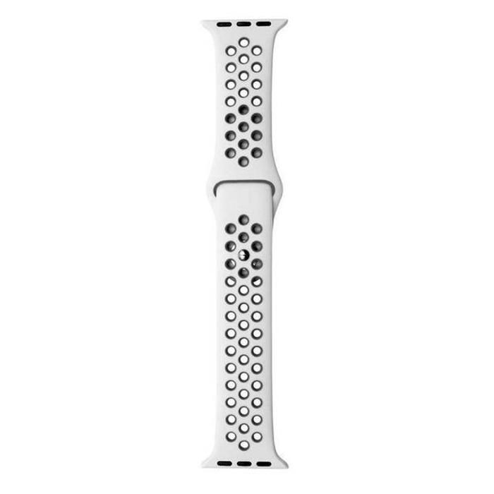 Bracelet Sport Double Compatible Avec Apple Watch 42/49mm - Blanc/noir