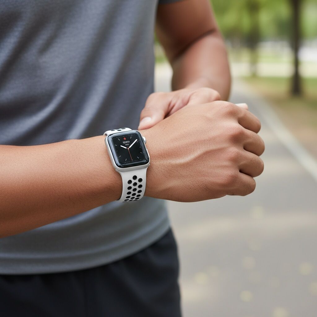 Bracelet Sport Double Compatible Avec Apple Watch 42/49mm - Blanc/noir thumbnail 3