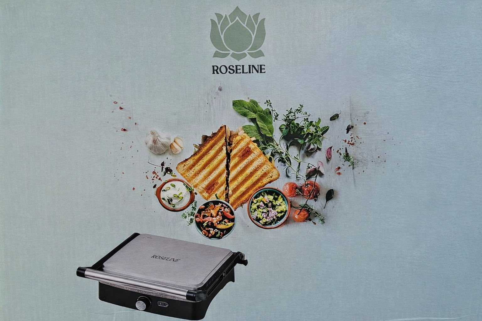 Machine À Sandwich En Inox – Grill Panini Électrique