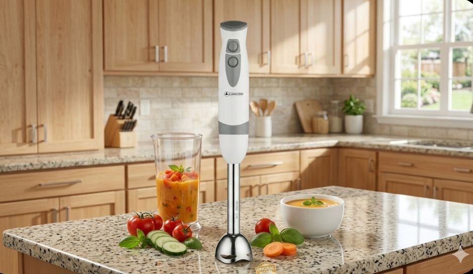 Mixeur Plongeant Électrique – Blender À Main Multifonction Avec Lame En Acier Inoxydable