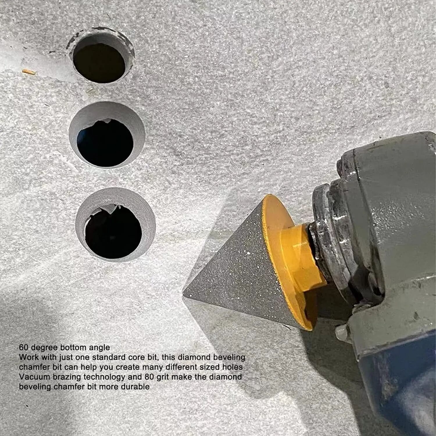 Mèche À Chanfreiner Diamantée De Qualité Supérieure M14 ,coupe-carreaux, Marbre, Béton, Scie Cloche 20-48
