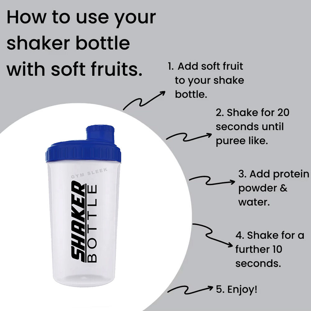 Shaker Sans Bpa Avec Filtre – Antifuite Pour Whey, Bcaa & Compléments Alimentaires