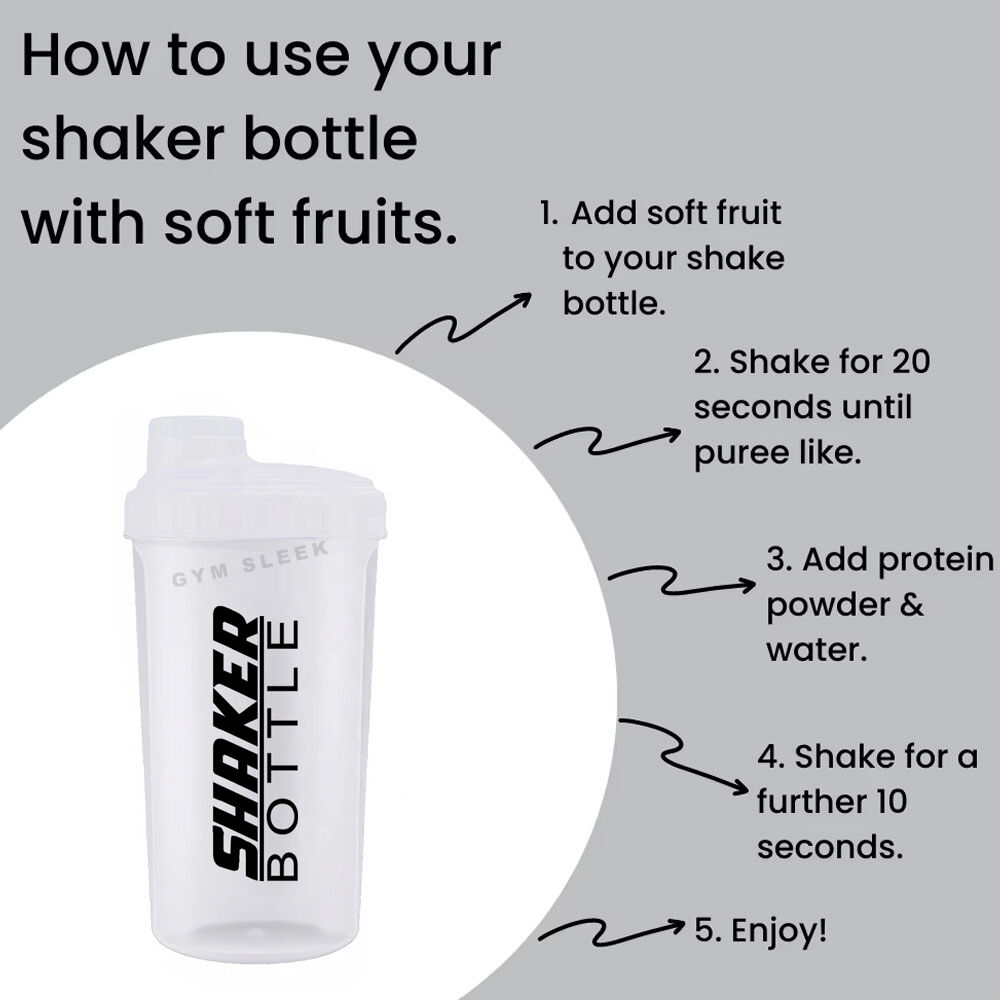 Shaker Sans Bpa Avec Filtre – Antifuite Pour Protéines, Whey, Bcaa & Compléments Alimentaires