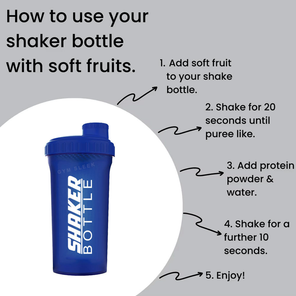 Shaker Sans BPA avec Filtre – Antifuite pour Whey, BCAA & Compléments Alimentaires thumbnail 7