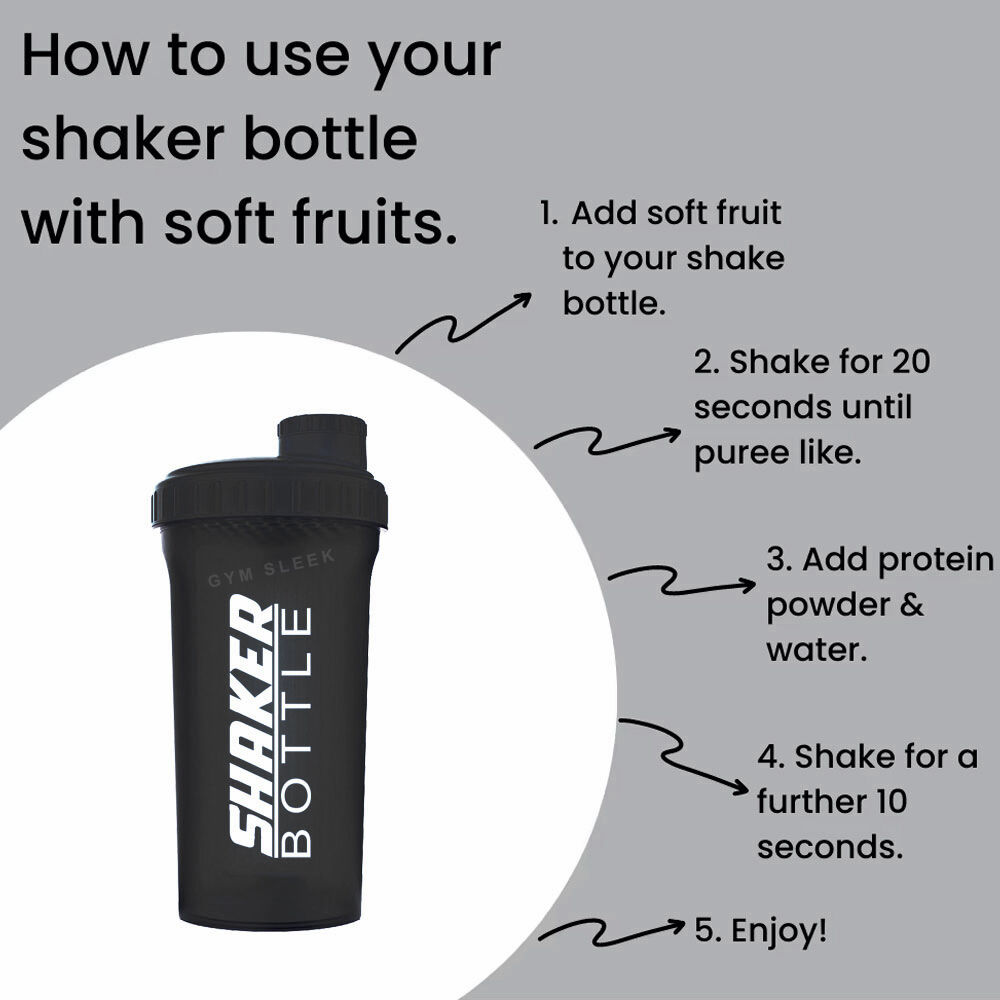 Shaker Sans BPA avec Filtre – Antifuite pour Protéines, BCAA & Compléments Alimentaires thumbnail 6