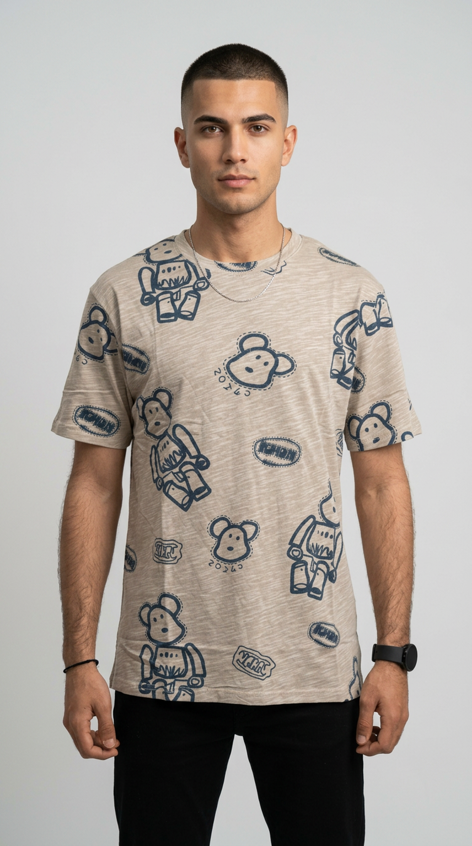 T-shirt – Motif Ours Fun & Style Urbain