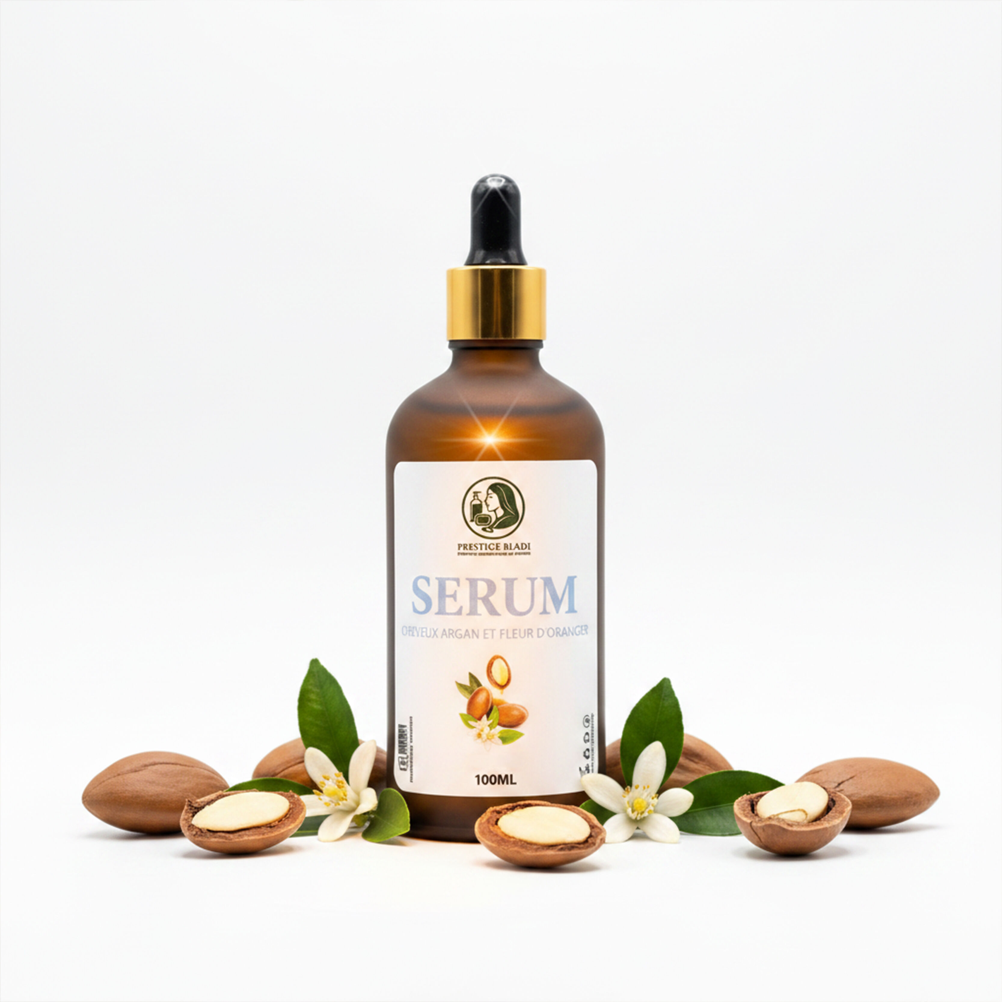 Sérum Cheveux Argan & Fleur D’oranger – Nutrition & Brillance