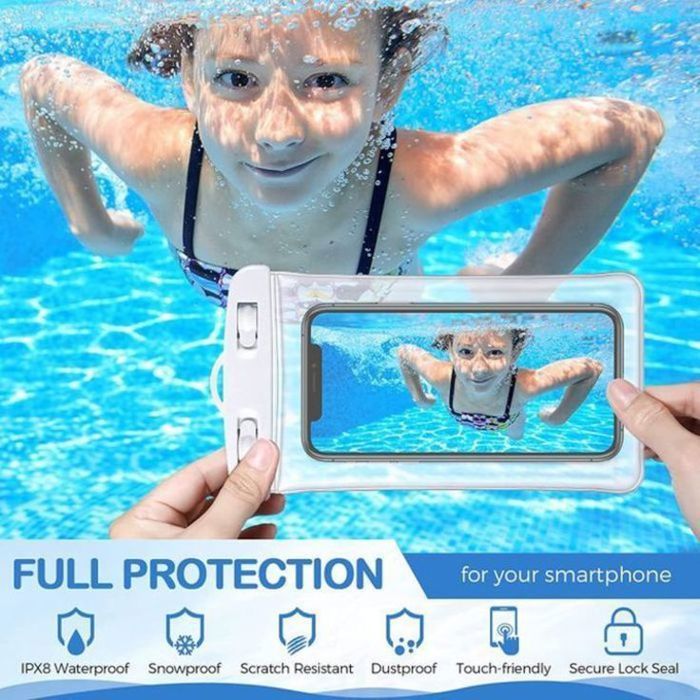 Pochette Imperméable - Protection Smartphone - Blanc