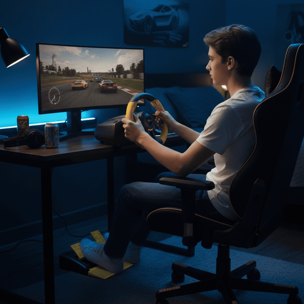 Volant Gaming V3 Pro - Double Vibration Multi Plateforme thumbnail 4