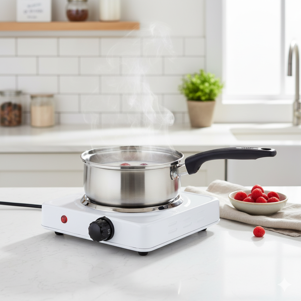 Plaque Chauffante Électrique Compacte Pour Cuisson Rapide (colleur Aléatoire) thumbnail 3