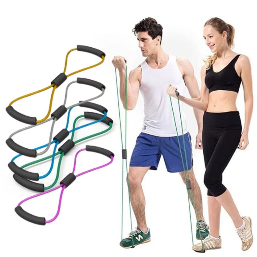 1 Bandes Élastiques De Résistance Pour L'entraînement, Exercices De Yoga, Musculation (couleur Aléatoire)