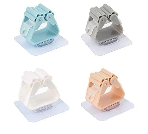 (lot De 3 Pcs) Support Mural Simple Pour Balai Et Serpillière, Organisateur Pour Cuisine, Salle De Bain, Garage Et Jardin