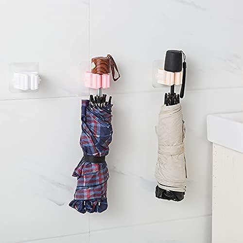 (lot De 3 Pcs) Support Mural Simple Pour Balai Et Serpillière, Organisateur Pour Cuisine, Salle De Bain, Garage Et Jardin thumbnail 4