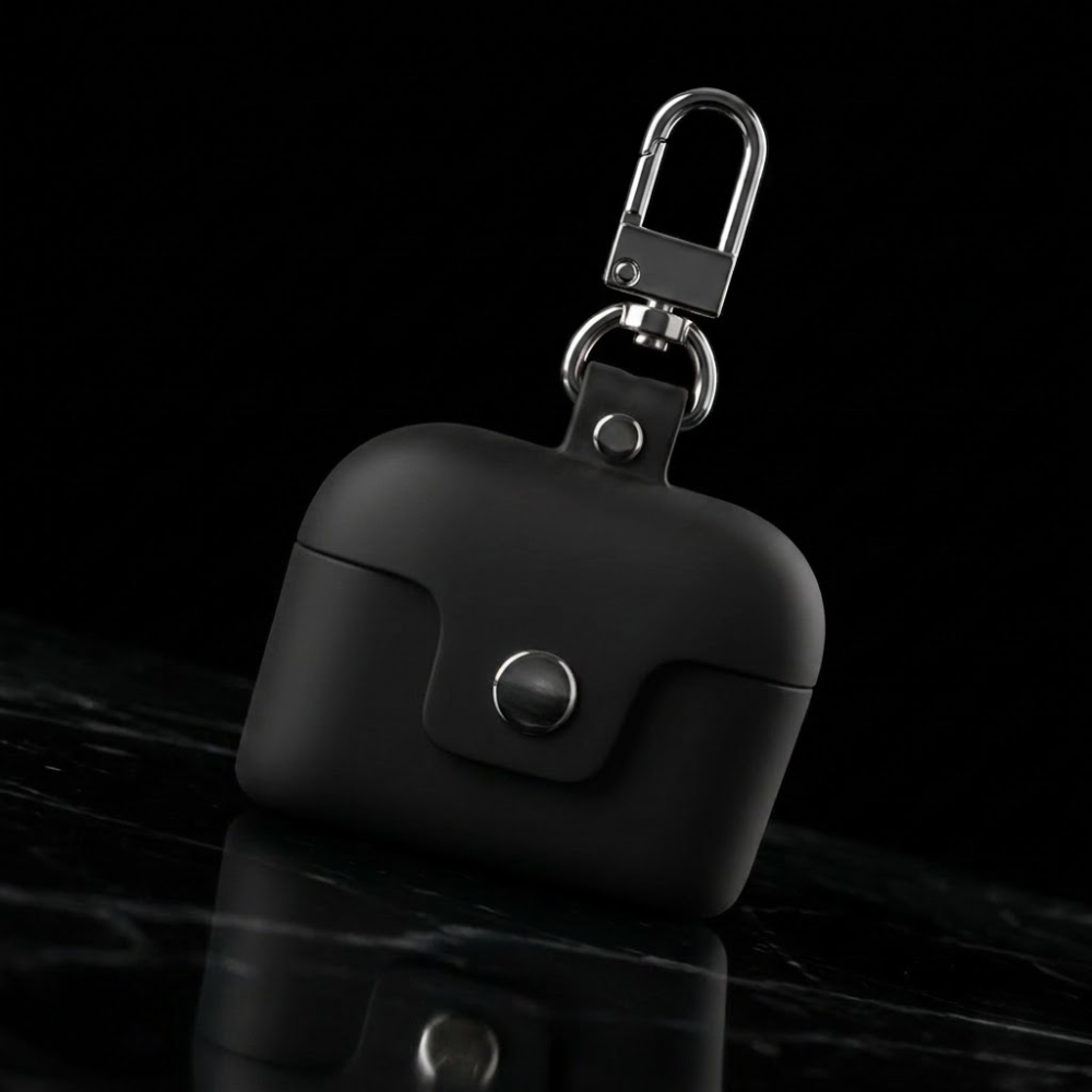Etui En Cuire Pour Airpods Pro - Noir thumbnail 5