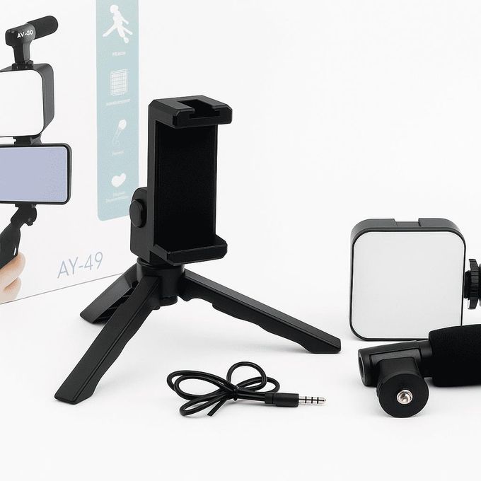 Kit Trépied Vidéo Ay-49 Avec Micro thumbnail 3