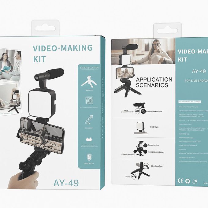 Kit Trépied Vidéo Ay-49 Avec Micro thumbnail 5