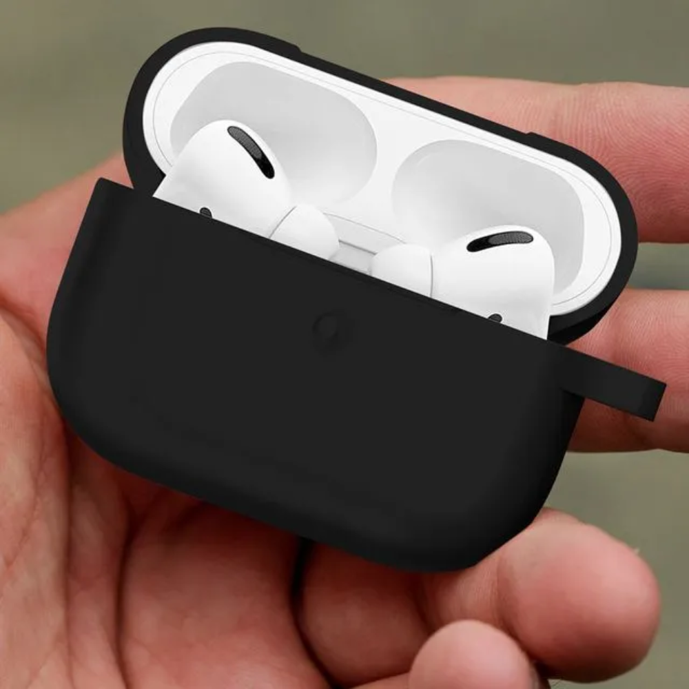 Etui En Silicone Pour Airpods Pro Noir thumbnail 3