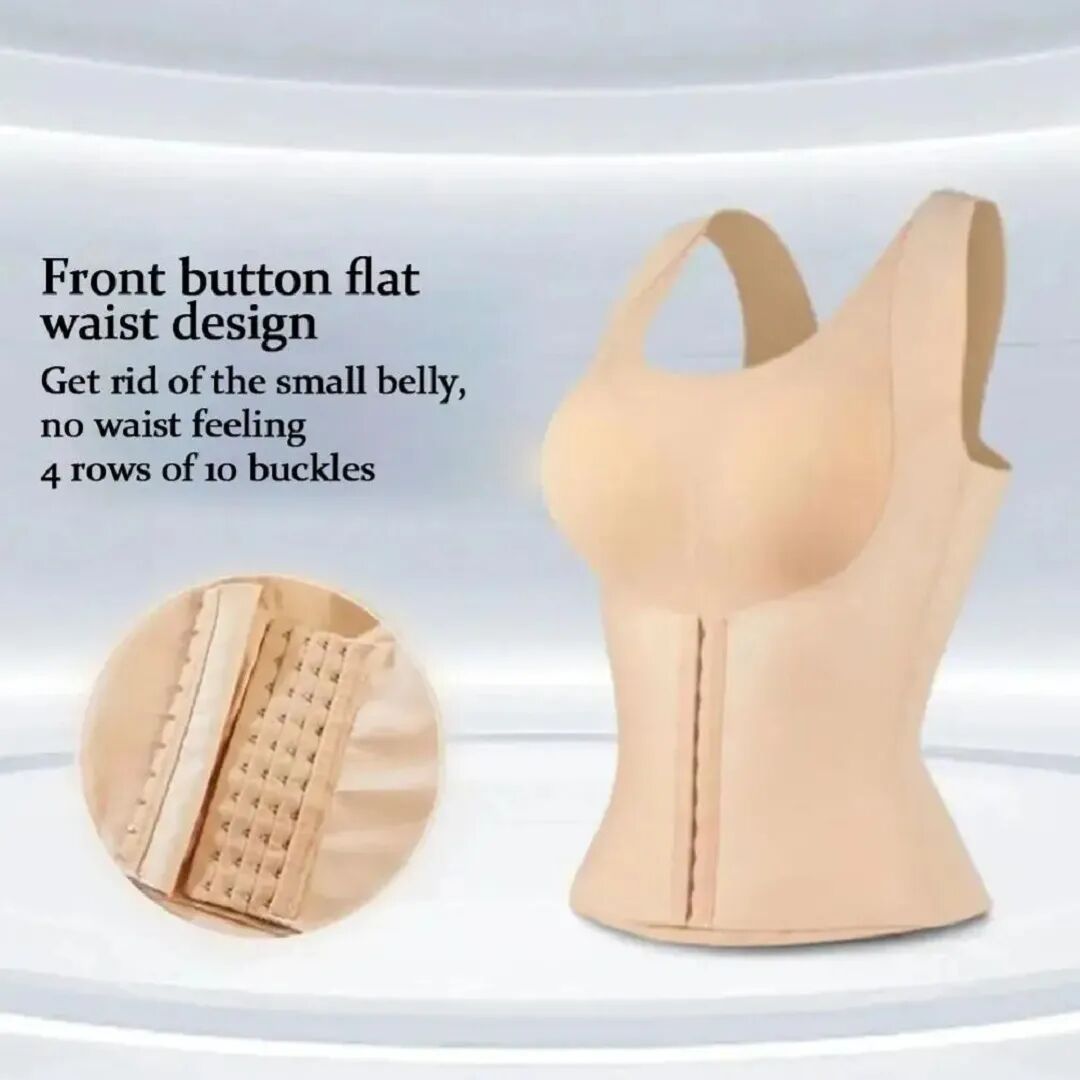 Corset De Taille Réglable Avec Boutons Façonnant Le Corps thumbnail 2