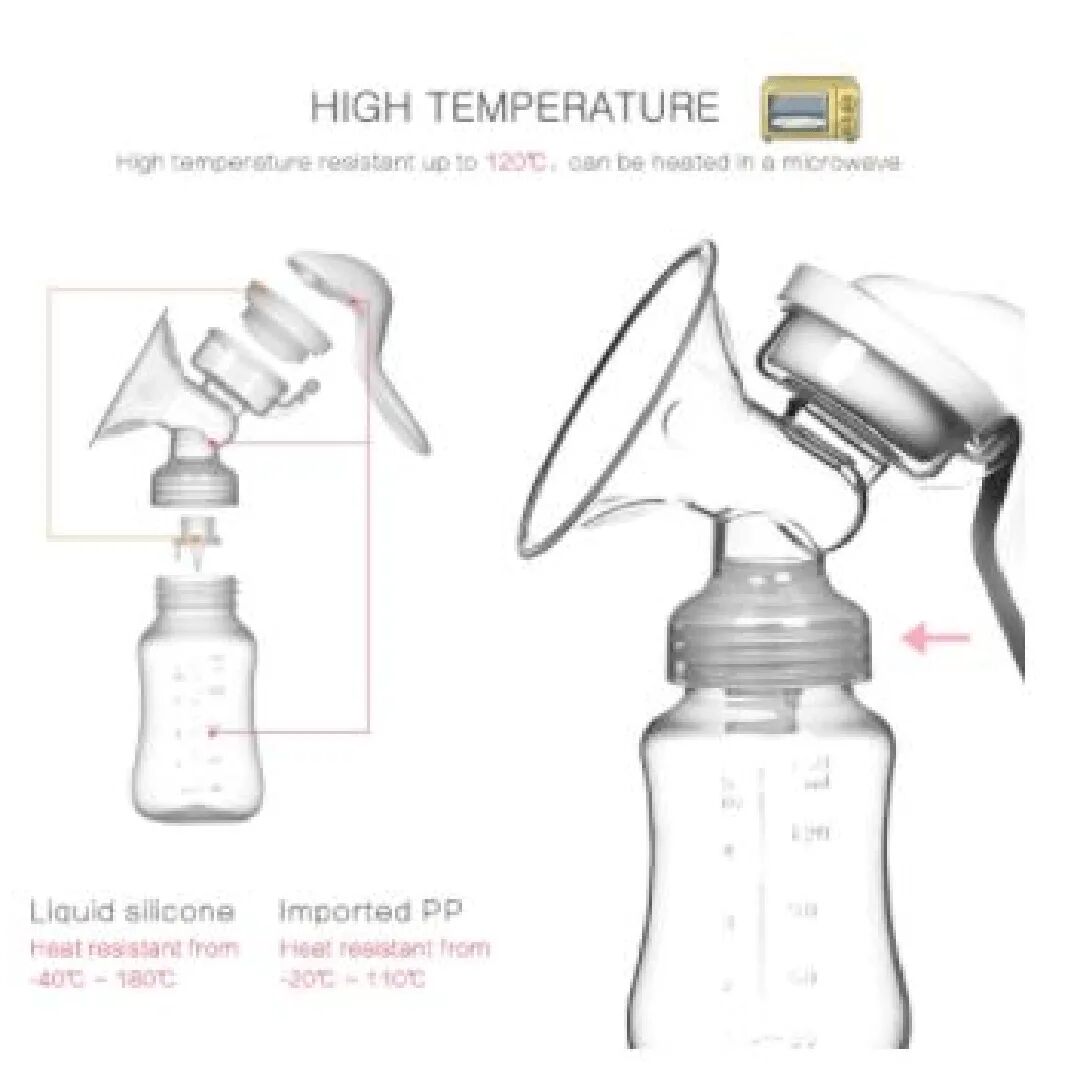 Tire-lait À Aspiration Avec Biberon – Post-partum, Couleur Aléatoire thumbnail 3