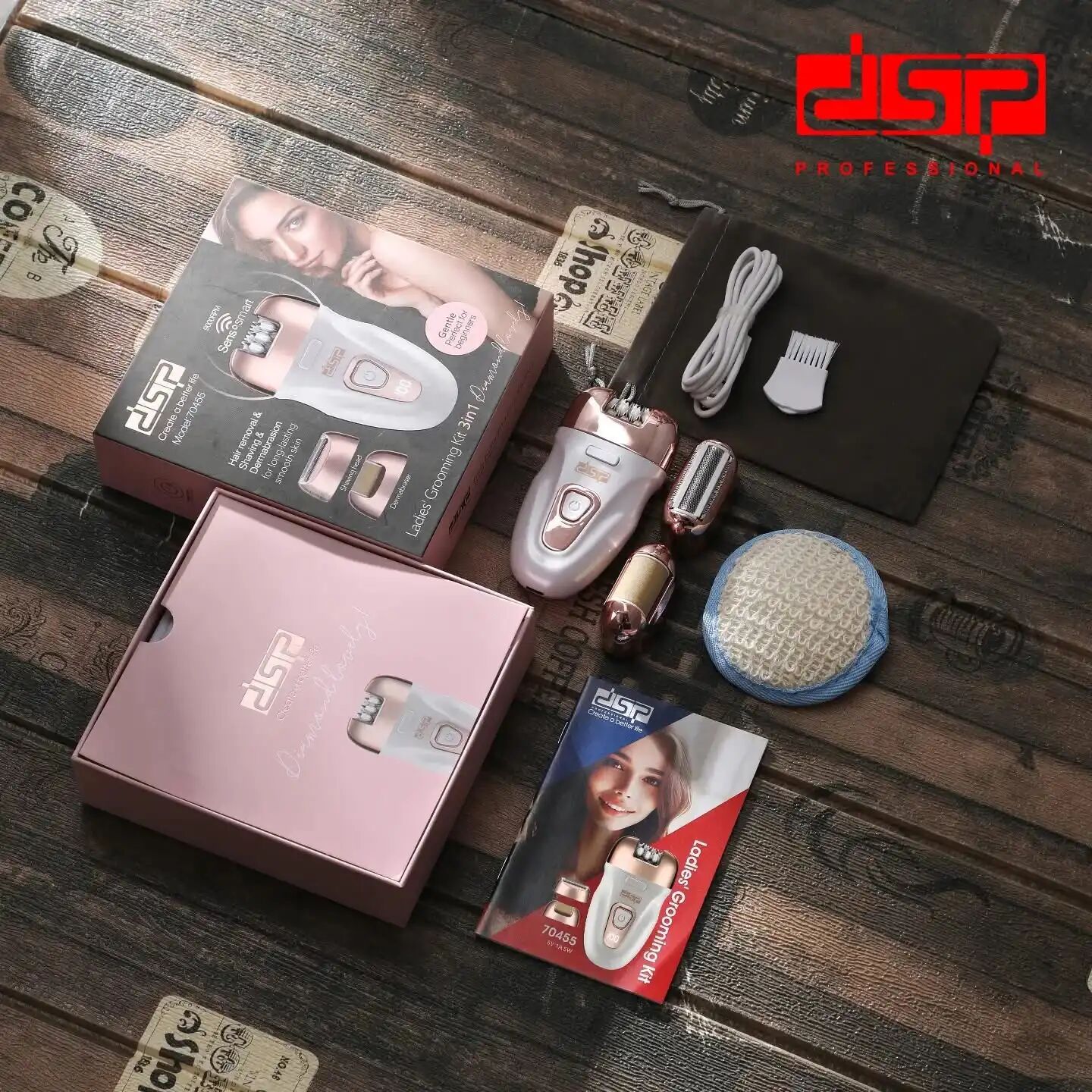 Épilateur Électrique 3 En 1 Multifonction, Rasoir Visage Et Corps Pour Femme, Kit De Soin Personnel
