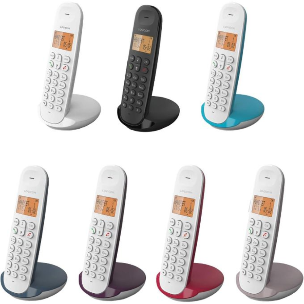 Téléphone Fixe Sans Fil Logicom Iloa 150 Couleur Aléatoire + 2 Piles Rechargable Gratuit thumbnail 5