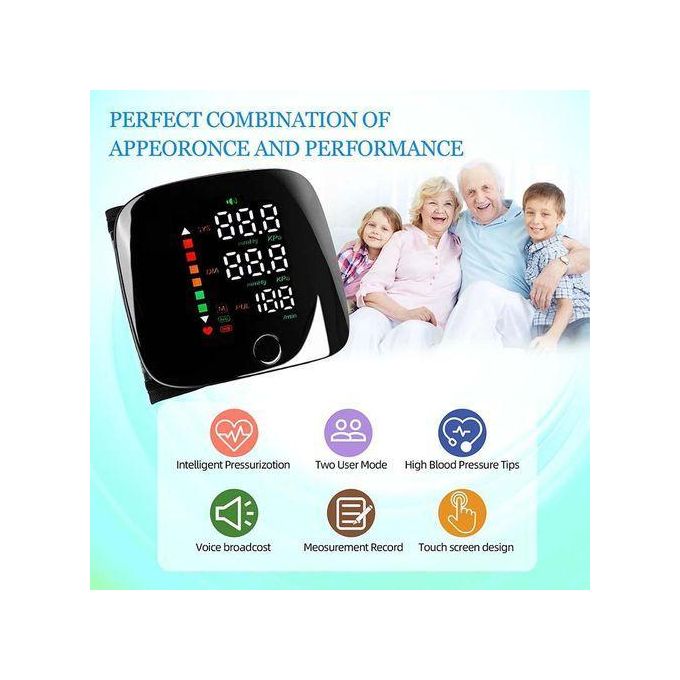 Tensiomètre Au Poignet Tensiomètre Numérique Appareil Tension Artérielle Rechargeable Avec Cable Type C