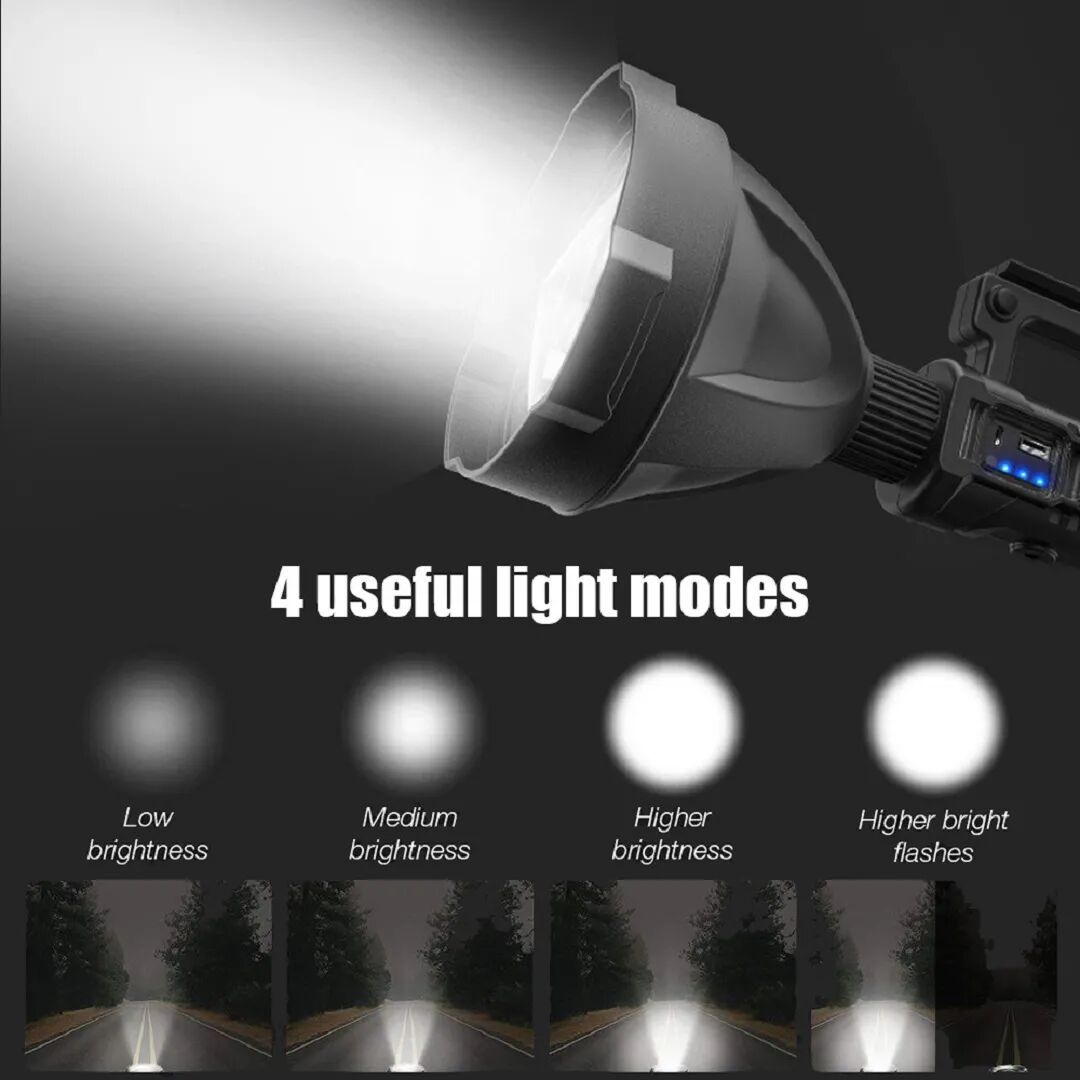 Lampes De Poche Led Rechargeables Haute Puissance, Éclairage Ultra-long P20 thumbnail 4