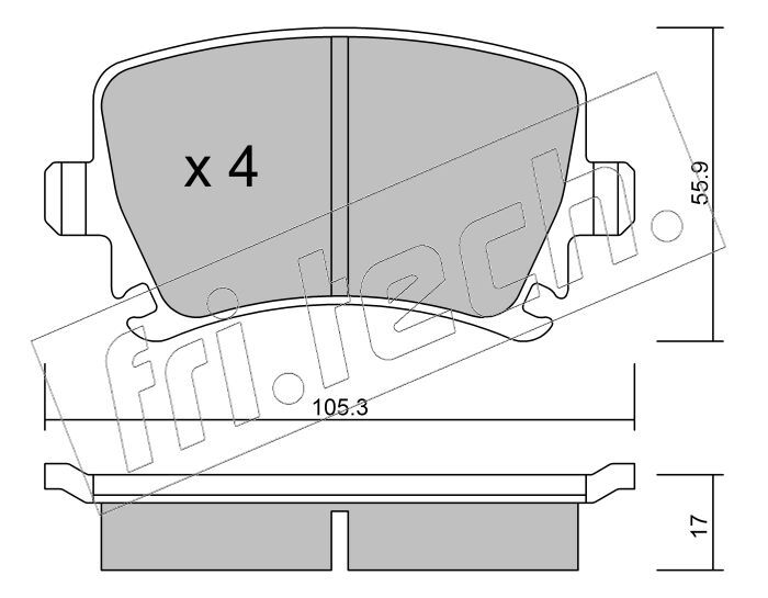 Kit De Plaquettes De F Rein Audi Seat Skoda ... Gdb1551 / Gdb 1622 / Gdb 2083