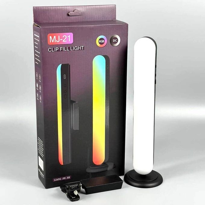 Bâton Lumineux Led Rgb Avec Support Et Clip Magnétique Rechargeable