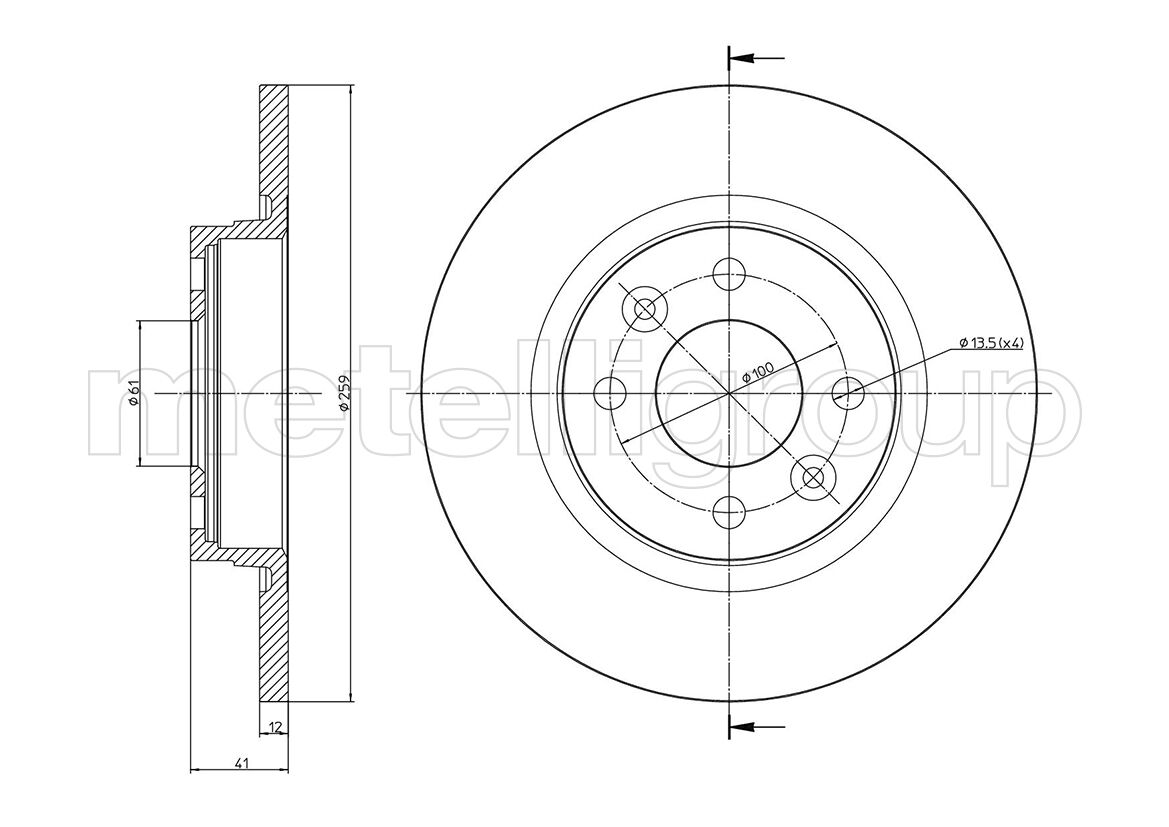 Disque De Frein Metteli Bd1000 - 23-0864c / Dacia Logan Clio 4 ...