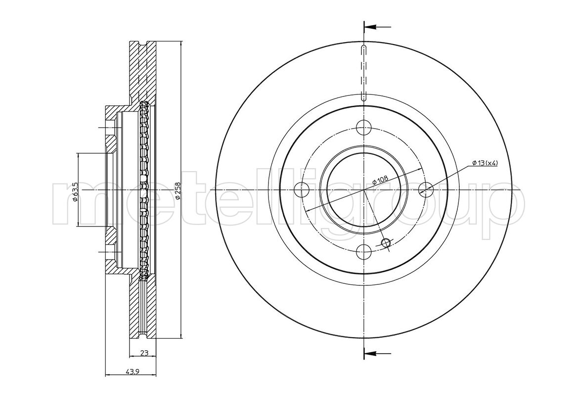 Disques De Frein - Ford Fiesta Vi : Bd1346 / 23-0975c thumbnail 3