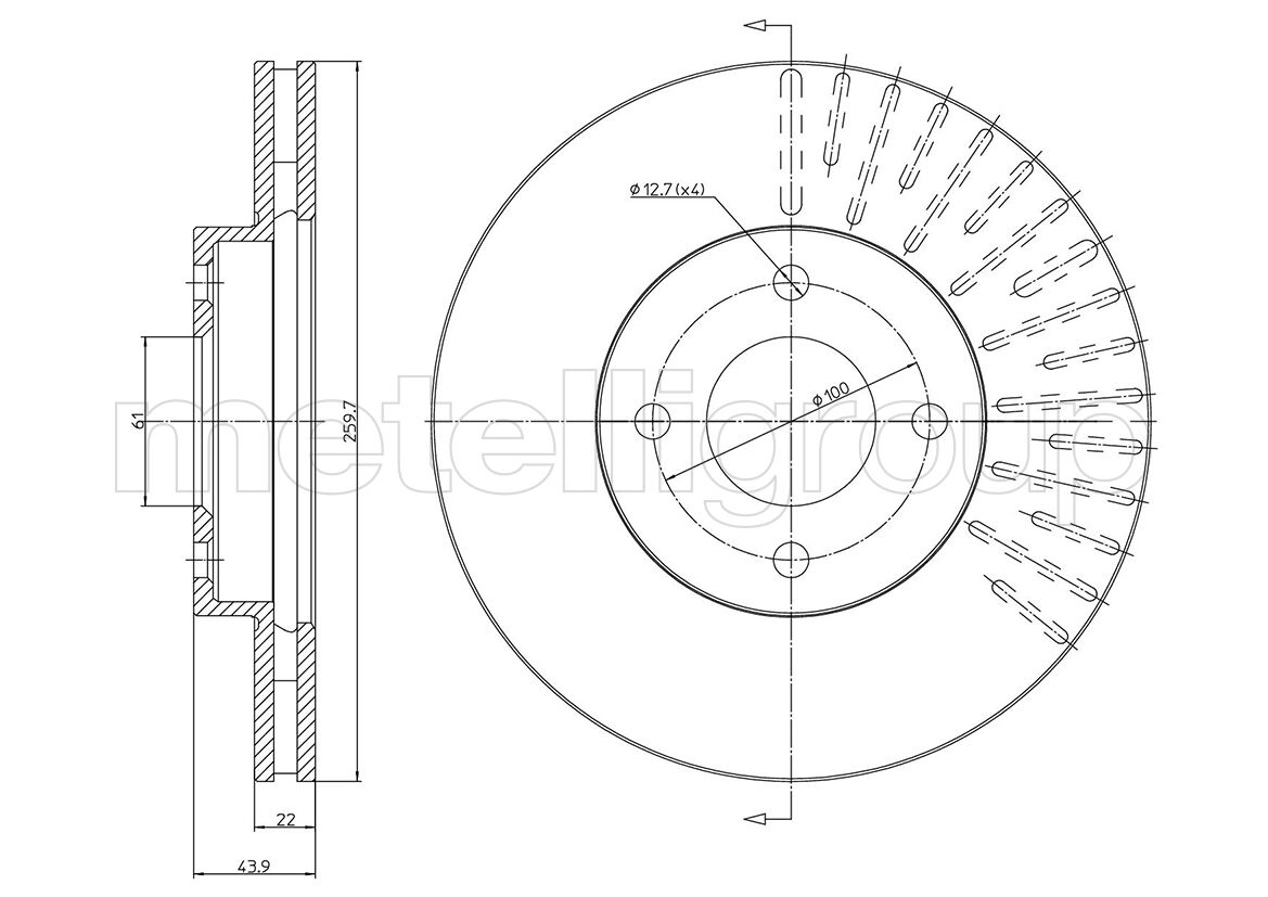 Disque De Frein Bd1455 / 23-1659c ( Nissan Note 2)