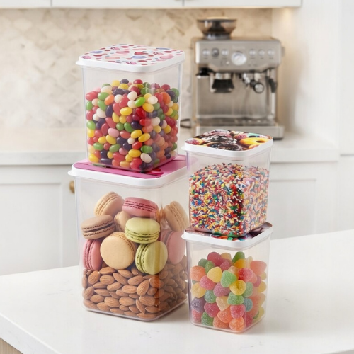 Boîtes De Rangement Alimentaires Transparentes Et Hermétiques Pour Cuisine Et Réfrigérateur (colleur Désigne Aléatoire) thumbnail 2