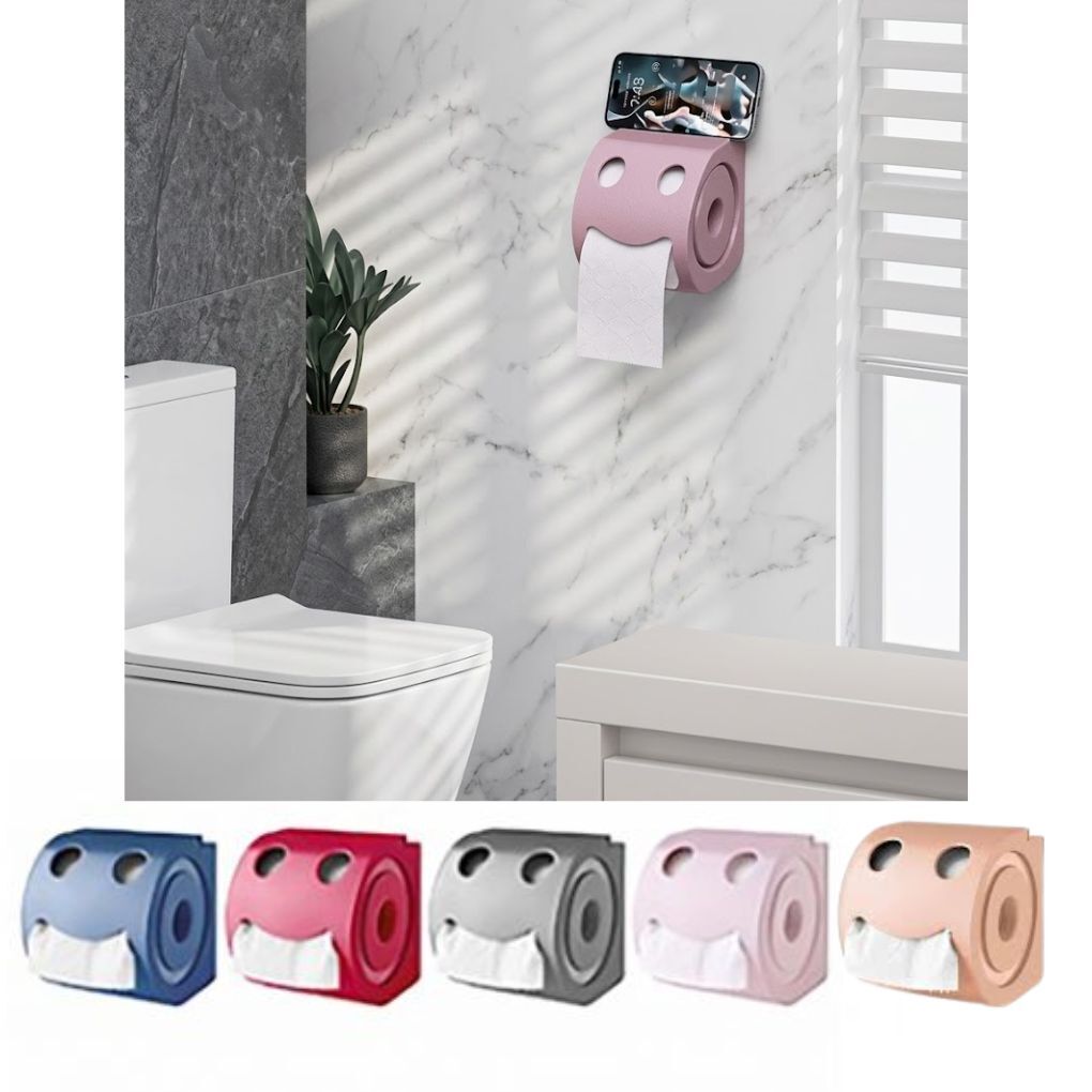 Porte-papier Hygiénique En Plastique Pour Toilette Wc ( Couleur Aléatoire ) thumbnail 1