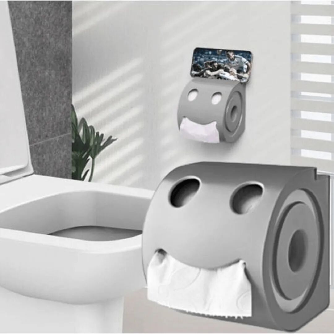 Porte-papier Hygiénique En Plastique Pour Toilette Wc ( Couleur Aléatoire ) thumbnail 2
