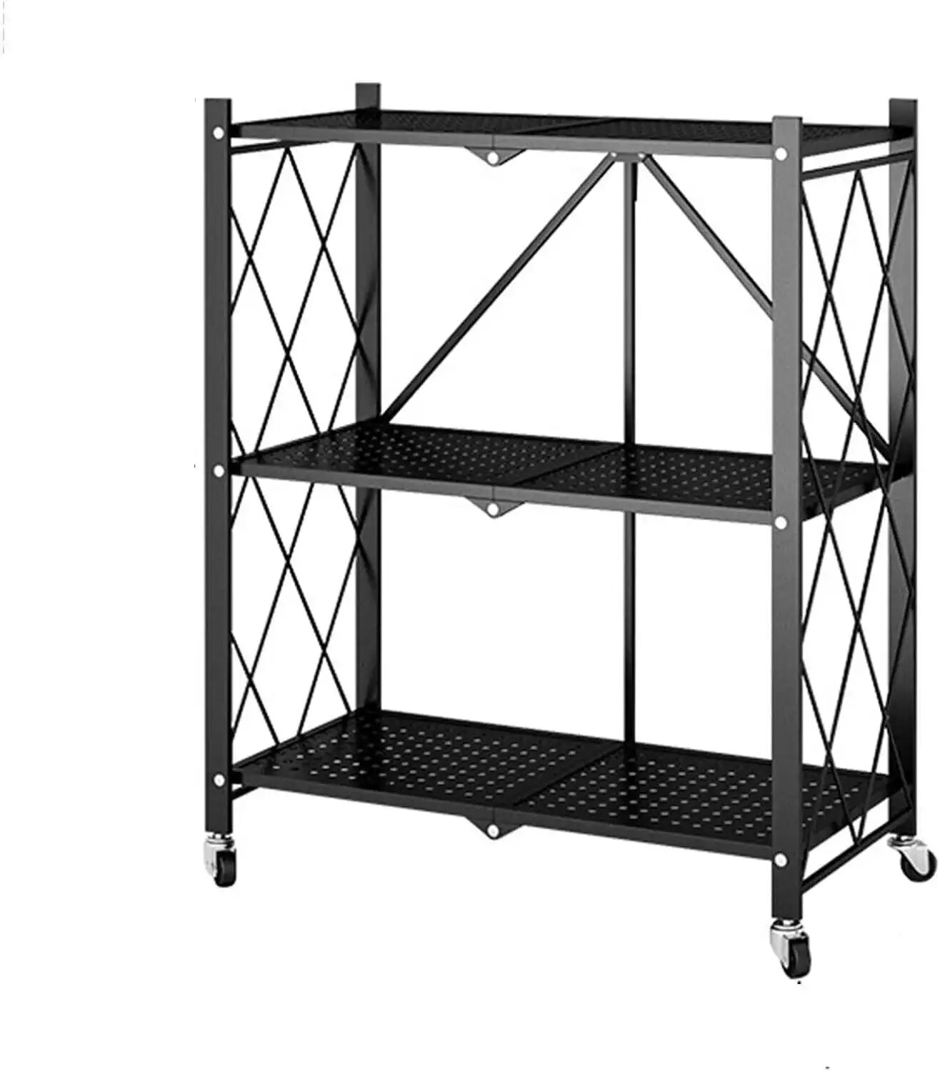 Étagère Industrielle Pliable Sur Roulettes