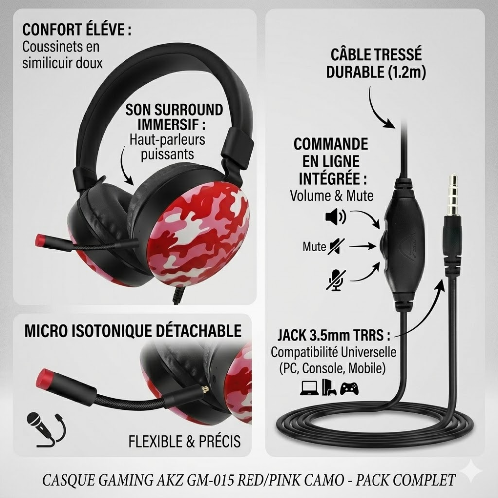Casque Gaming Gm-014 thumbnail 3