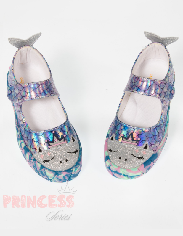 Mermaid Girl Ballerines Fille Sneakers – Holographique