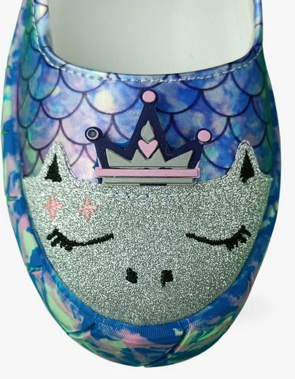 Mermaid Girl Ballerines Fille Sneakers – Holographique thumbnail 3