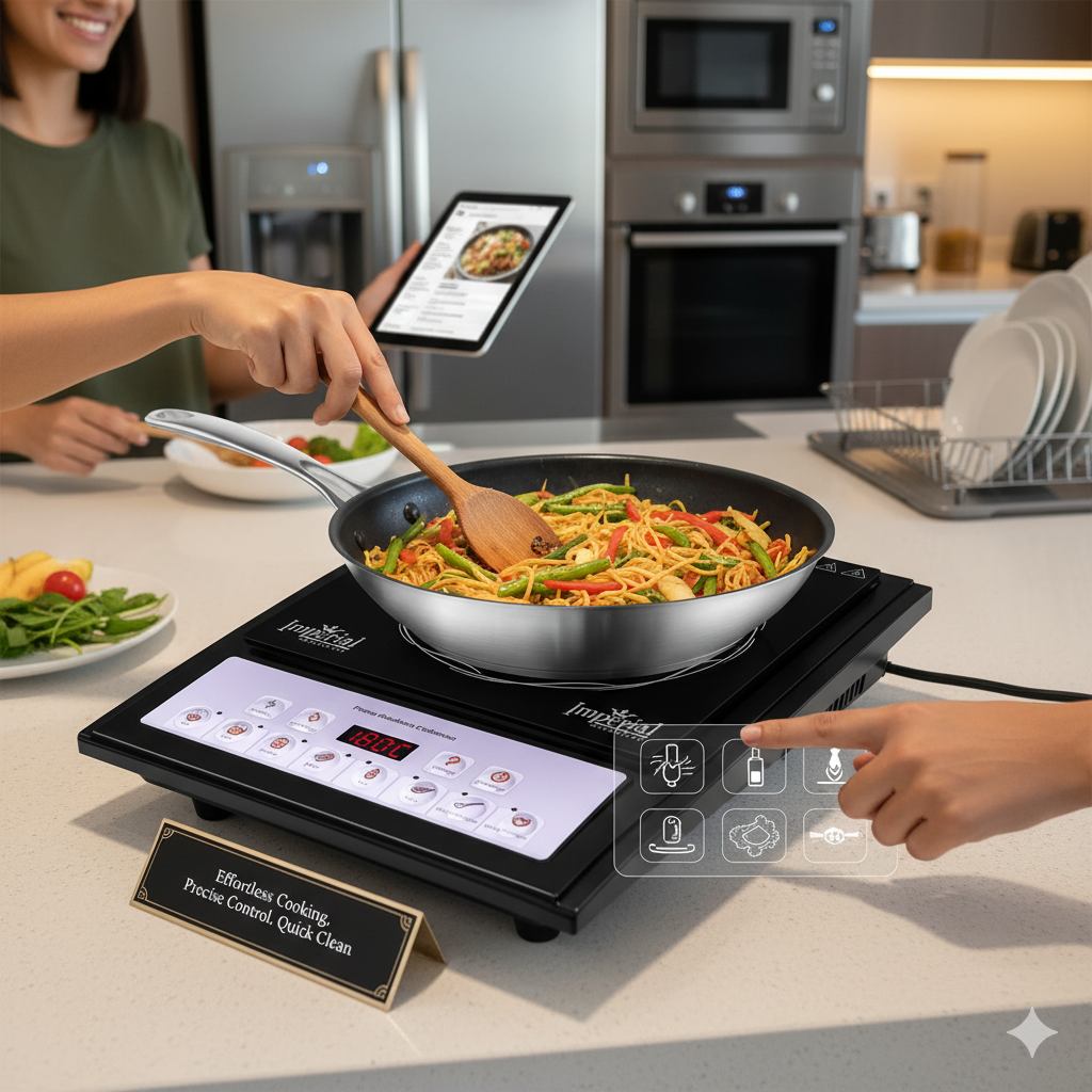 Réchaud Électrique Simple Pour Cuisson Rapide thumbnail 3