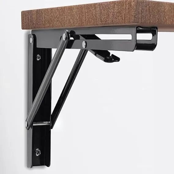2 Pcs Équerre Support Table Pliable, Support Étagère Pliant 40cm thumbnail 5