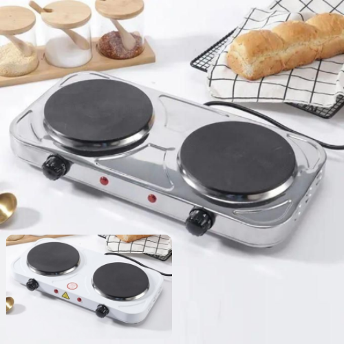 Réchaud Électrique Double Plaque Portable Pour Cuisine Pratique (colleur Aléatoire) thumbnail 1
