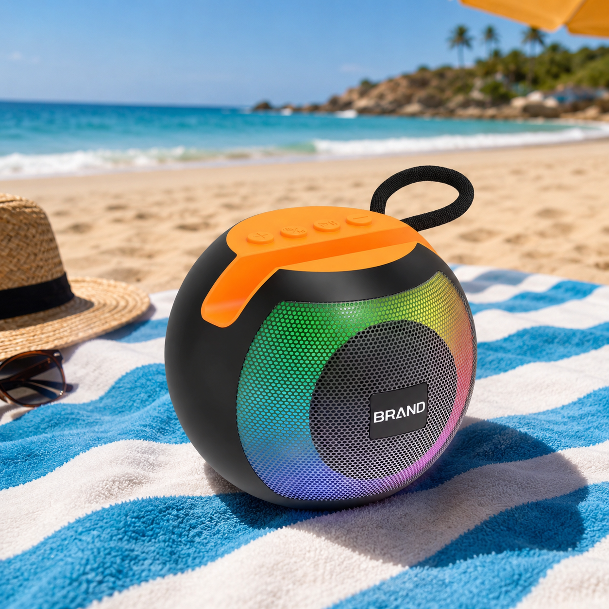Speaker Bluetooth Rgb Avec Support Téléphone Intégré