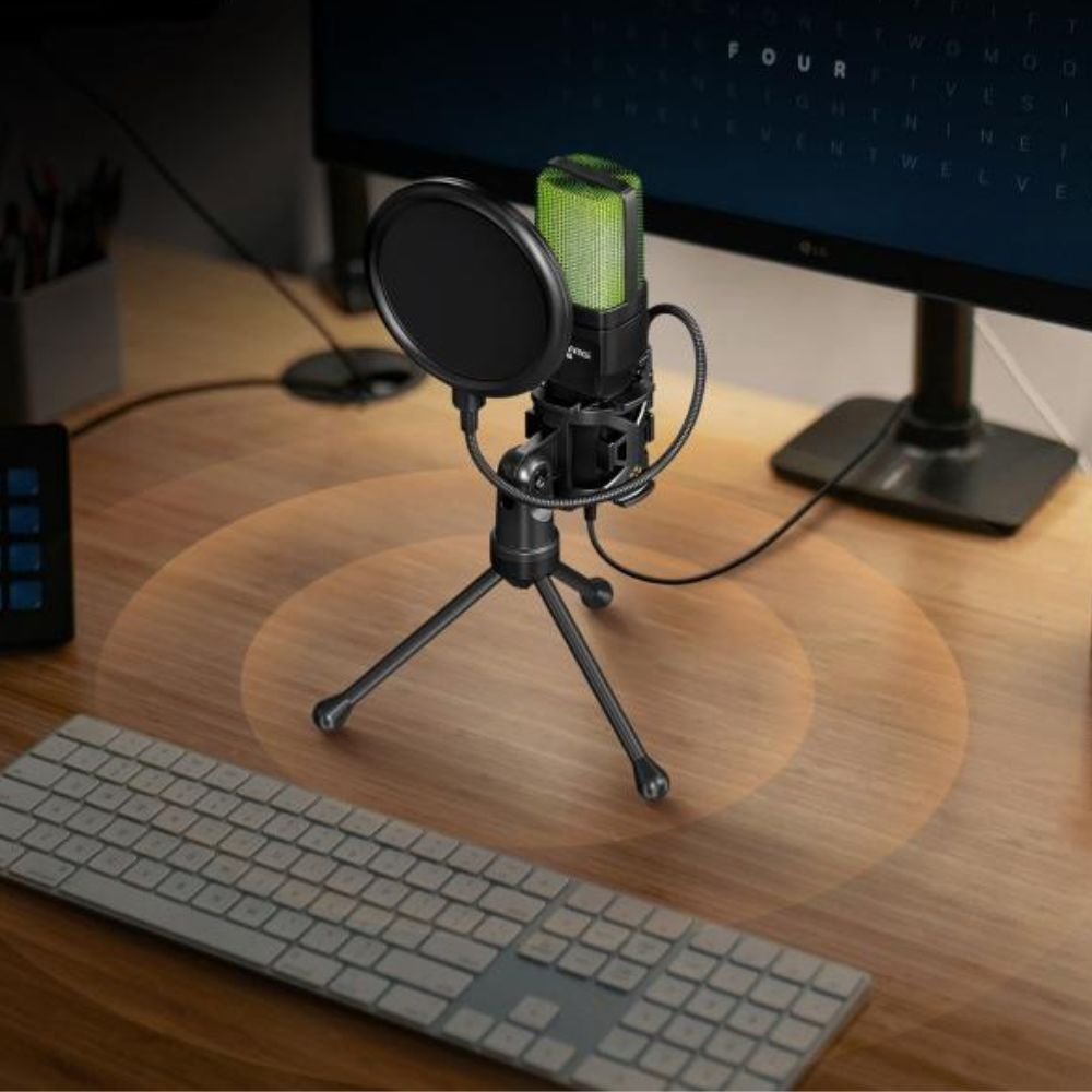 Micro de bureau gaming SF-777R RGB – micro condensateur USB