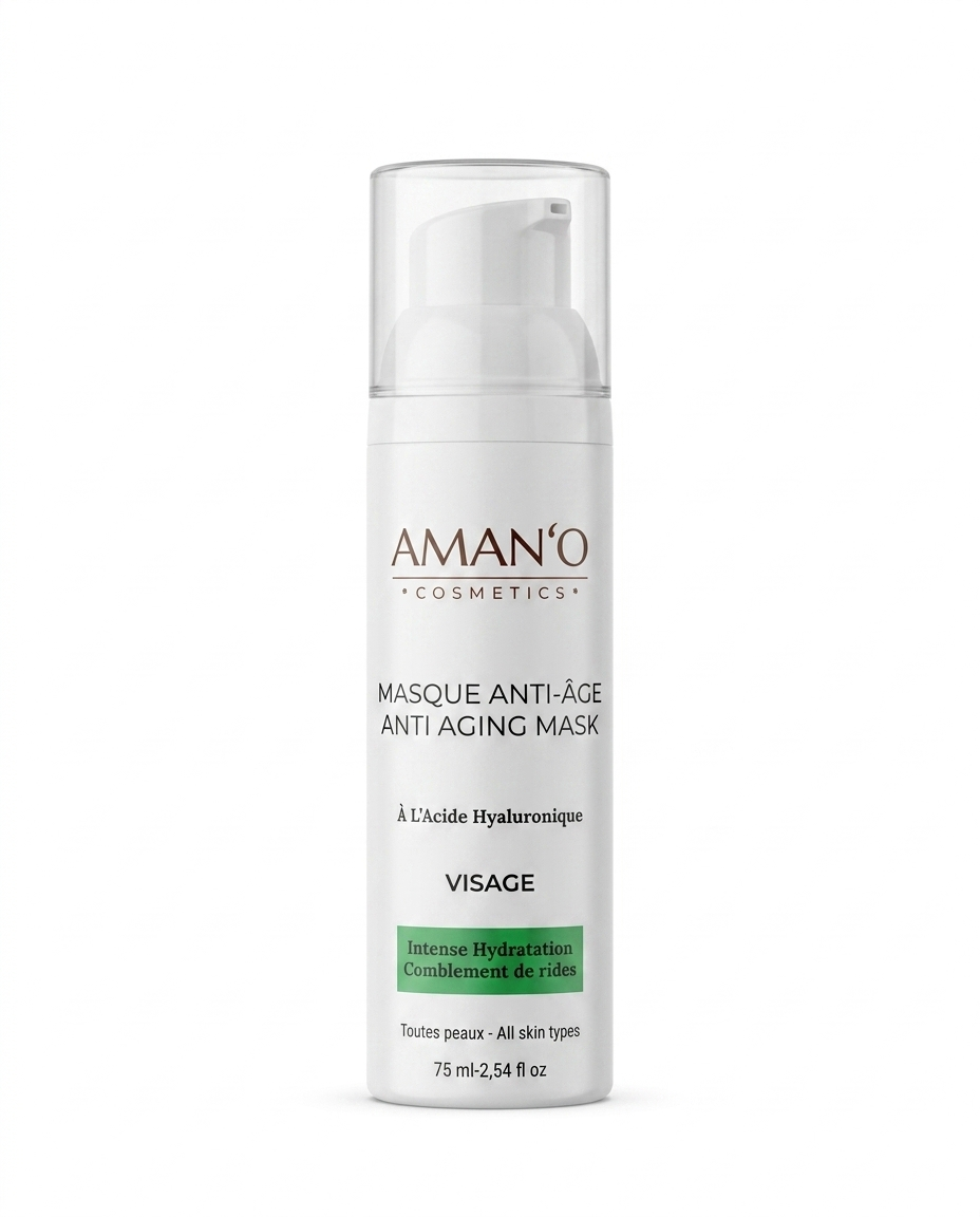 Masque Visage Anti-âge, Hydratant & Repulpant – Éclat & Confort