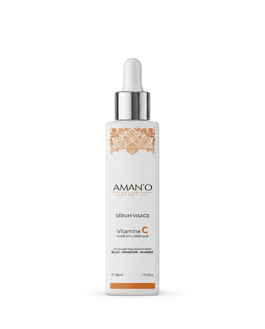 Sérum Visage Vitamine C & Acide Hyaluronique – Éclat & Hydratation