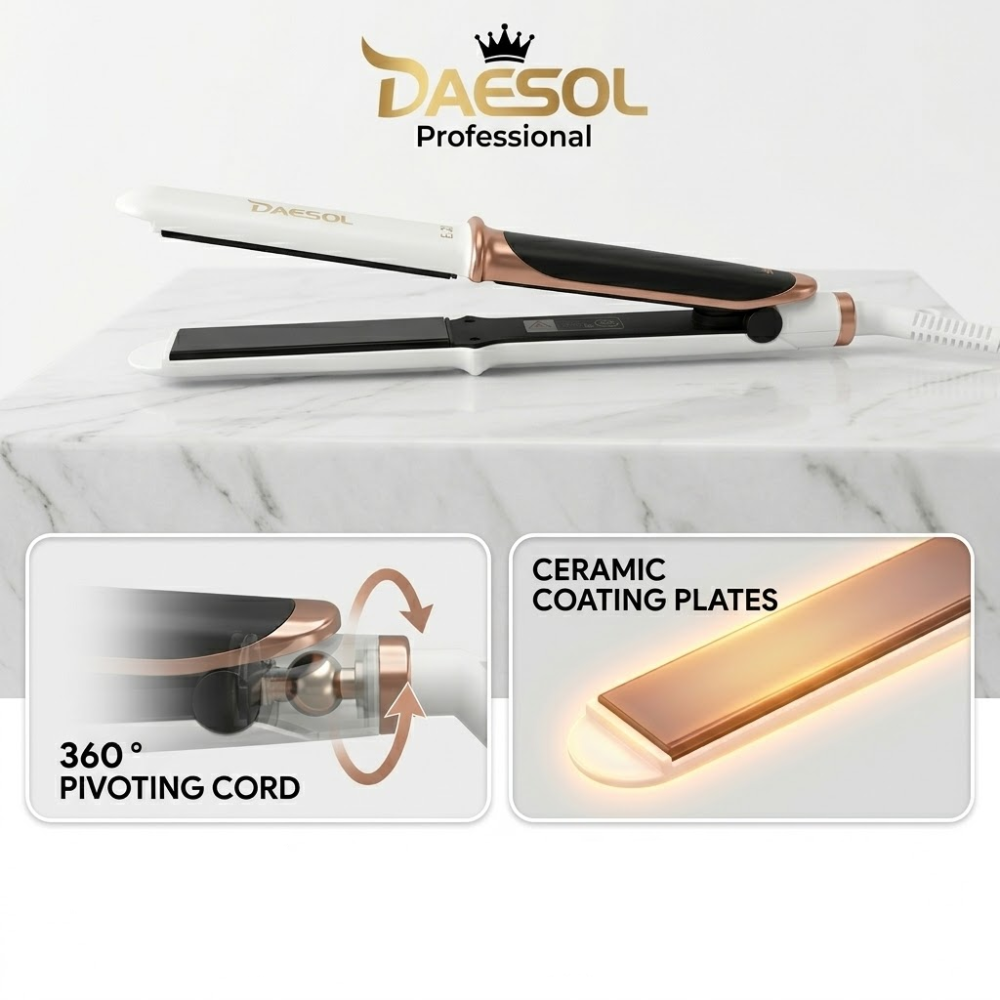 Lisseur Cheveux Professionnel Daesol E-20 – Fer À Lisser Céramique Chauffage Rapide