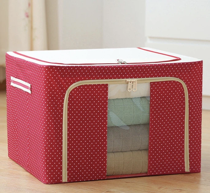 Boîte De Rangement Pliable Grande Capacité Pour Vêtements Et Organisation Maison – Couleur Aléatoire