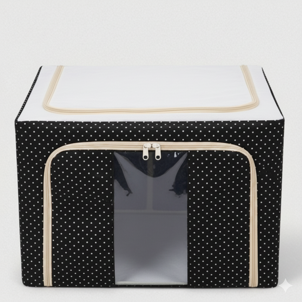 Boîte De Rangement Pliable Grande Capacité Pour Vêtements Et Organisation Maison – Couleur Aléatoire thumbnail 4